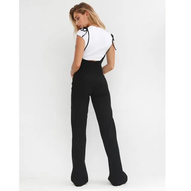 Elegant OL Ladies Backless Jumpsuit Summer Style Womens Sleeveless Casual Long Playsuit Trousers Women Romper Sexy Pant Suit #JO 1