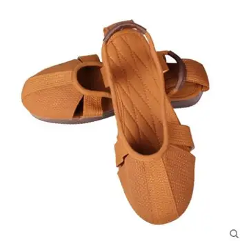 

Buddhist monk shoes Cotton Rubber sole shoes Summer Monk sandals