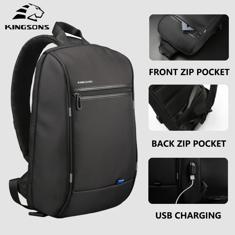  Multifunción Crossbody bolsas hombres USB carga 13 pulgadas Laptop pecho paquete viaje corto bolsa 