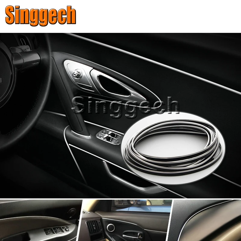 Автомобильная хромированная полоса внутреннего цвета для Volkswagen VW Polo Passat B5 B6 CC Golf 4