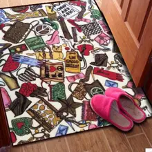 Модные яркие красивые украшения коврик крытый спальня прикроватный ковер окна площадку коридор кухня коврик