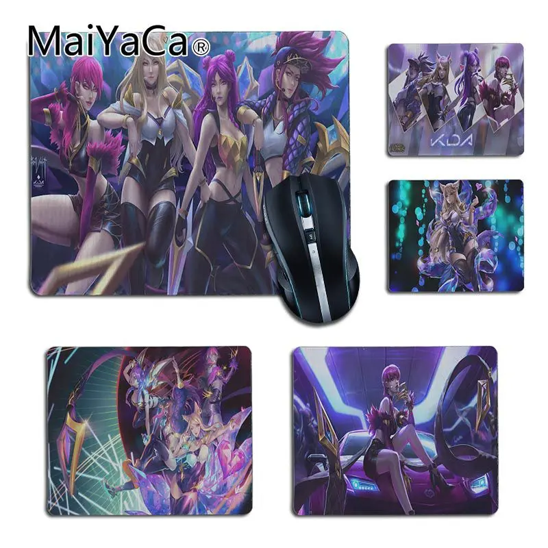 MaiYaCa League of Legends girl band K DA Akali Ahri удобный небольшой коврик для мыши игровой