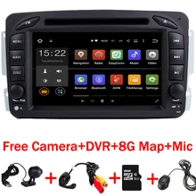 Android 7.1.1 7 дюймов Автомобильный dvd-плеер для Mercedes Benz W209 W203 W163 W463 Viano W639 Vito Wifi 3g gps Bluetooth радио