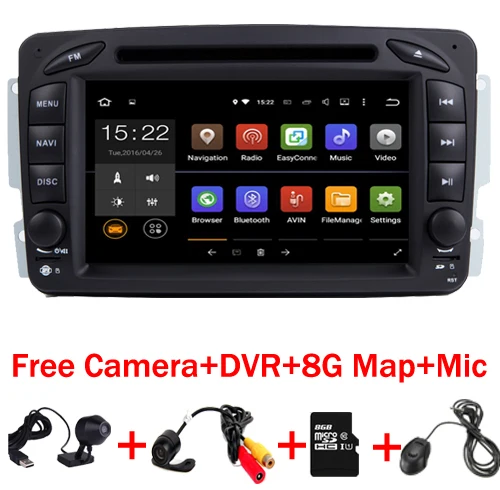 В наличии Android 7.1.1 7 дюймовый автомобильный DVD плеер для Mercedes Benz W209 W203 W163 W463 Viano W639 Vito