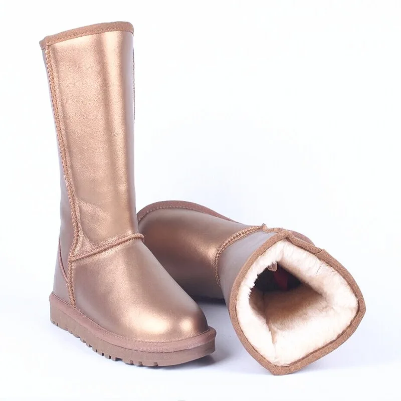 

2018 HOT Ugs Australia Women Snow Boots Waterproof Winter Real Leather Outdoor Long Boots Unisex Size EU35-44