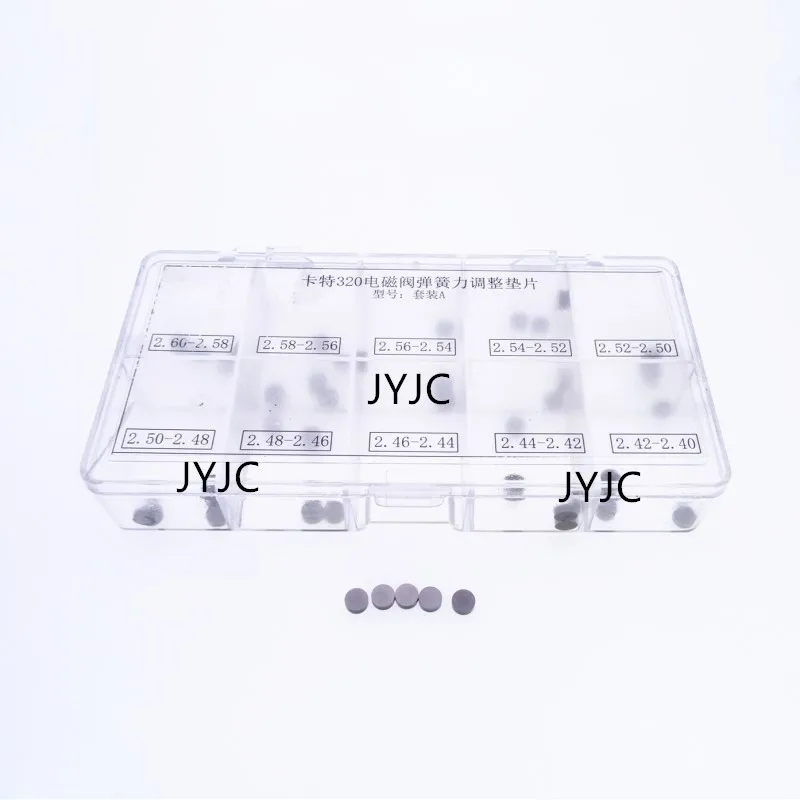

50pcs Washer Shim CAT 320D Fuel Injector Solenoid Valve Gap Spring Force Adjustment Gasket Size 2.40-2.60 326-4700 32f61-00062
