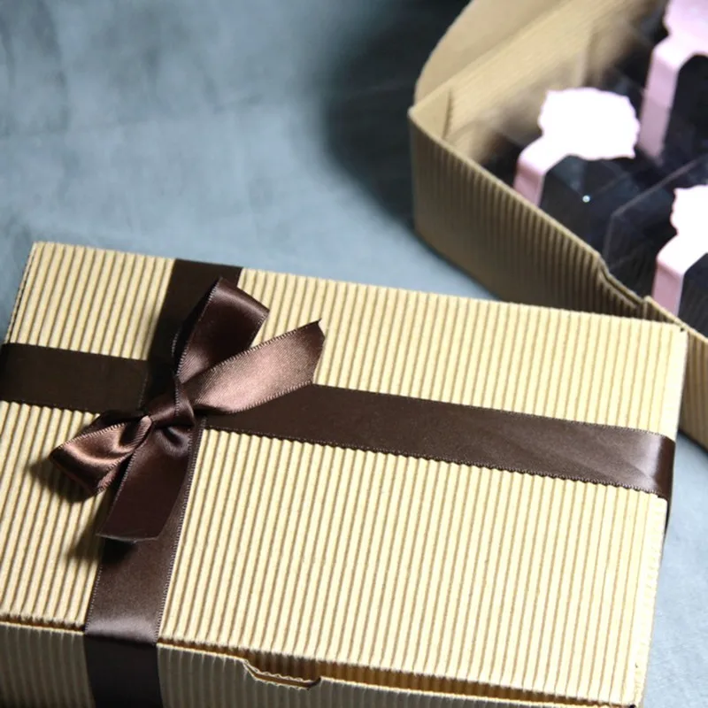 Упаковка Крафт картон коробка упаковочная бумага подарочная коробка бумаги ремесло коробка крафт-бумаги торт коробки луна торт бумаги картонные коробки подарок печенья упаковки пищевых продуктов для свадьбы рождество