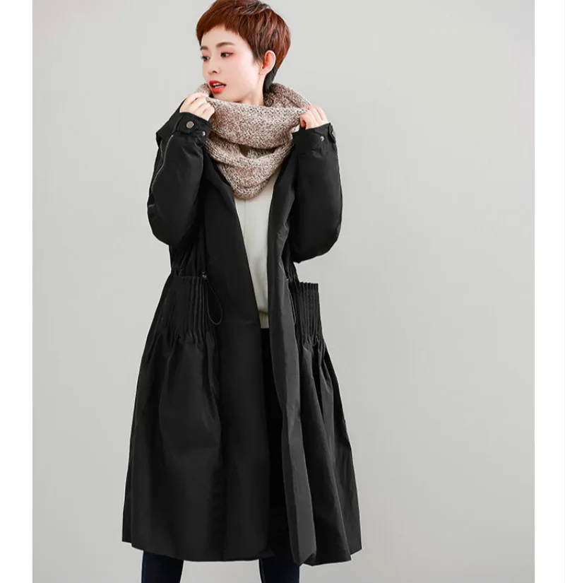 Parka Manches Femmes Long Boutons vert Lolita Vestes Hiver Qualité Femelle A À ligne Canard De Capuche Zipper Noir Duvet Haute Vintage 2018 Manteaux Aq6BTwRE
