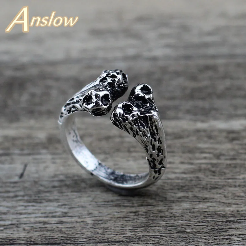 

Anslow 2019 New Designer Vintage Retro Style Dog Bone Women Men Unisex Party Rings Punk Rock Style Wholesale Cheap 50% LOW0012AR