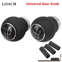 Universal 5 velocidade de couro mt alavanca shifter shifter alavanca do deslocamento de engrenagem headball braço caneta pomo vites topusu para volkswagen vw
