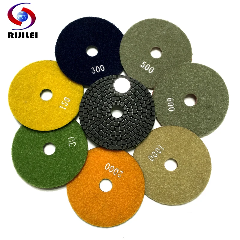 

(3DS1) 3" 7 pieces/lot Wet Polishing Pads/diamond polishing pads for granite and marble/80 mm wheels for polishing+ Wholesale