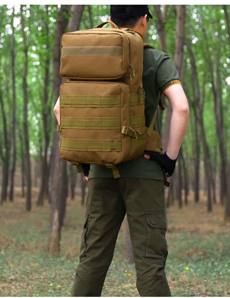 Bolsa de Desporto Mochila de Escalada dos Homens ao ar Mochila de Viagem Mochila Militar Quente Braço Livre Camuflagem Tático Multifuncional Xa982wd 55l 29 Desporto Mochila de Escalada Dos Homens Ao