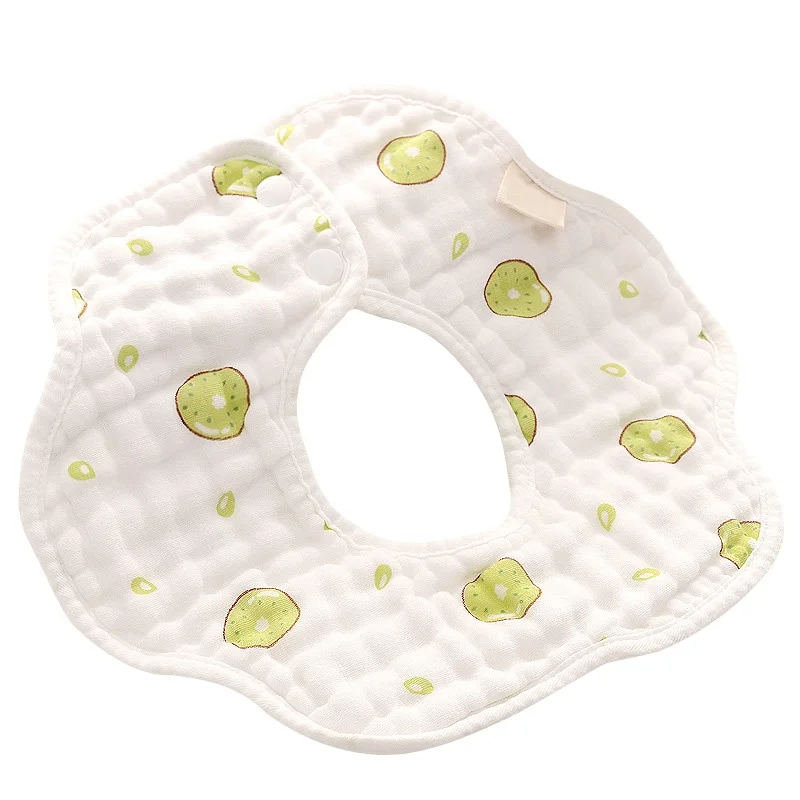 2019 baby bib 8-слой марлей, 360 вращающиеся лепестки нагрудник рисом детские хлопчатобумажные Слюнявчик