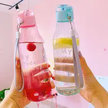 Портативный модный пластиковый стакан для воды для путешествий, спортивная чашка для питья, устойчивая к падению бутылка для воды напитков