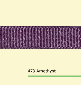 

1-1/2" inch (38mm) silver glitter Amethyst grosgrain ribbon