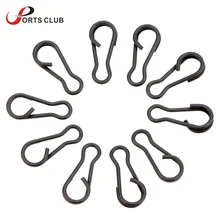 100 шт., для ловли карпа, быстрое соединение, быстрое соединение, зажим, защелкивающийся разъем, шпилька, рыболовный терминал, снасти, аксессуары