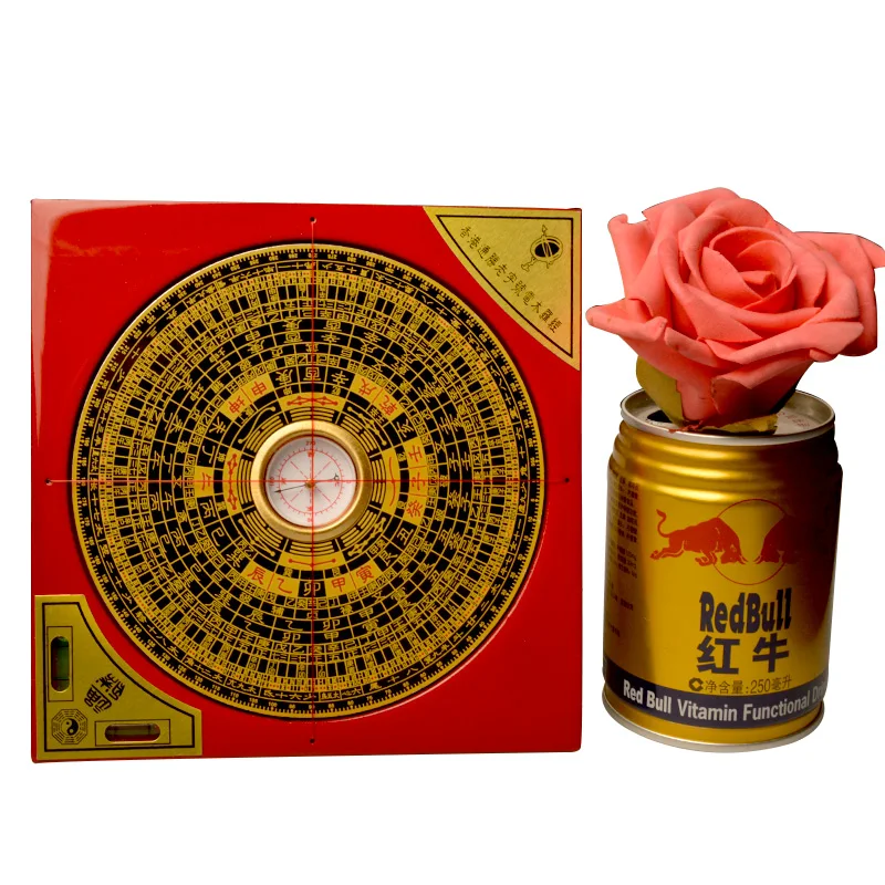 Профессиональный компас Fengshui в древнем китайском стиле квадратная
