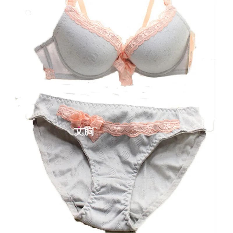 Colorful Seamless poetry new cotton lingerie sexy lace bow