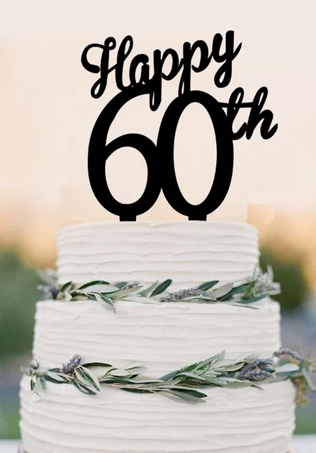 acrylique heureux 60e gteau topper 60 ans anniversaire gteau topper cutsom nombre gteau topper - Gateau Anniversaire 60 Ans acrylique heureux 60e gteau topper 60 ans anniversaire gteau topper cutsom nombre gteau topper - Gateau Anniversaire 60 Ans