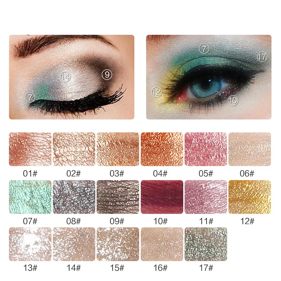 

BOB Brand Eye Glitter Shimmer Diamond Eye Shiny Skin Highlighter Face Body Glitter Cosmetics Festival Makeup Eye Shadow Palette