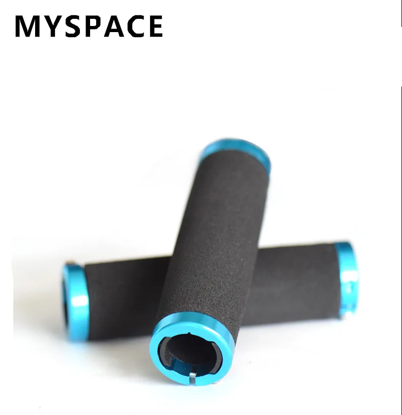 

New MYSPACE Bicycle Grips MTB Silicone Single lock Handlebar Grips Anti-skid Shock-absorbing Soft Bike Grips Bicycle Parts