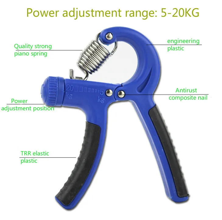 Высокое качество сильным Ручки рулевые для мотоциклов регулируемой 5-20 кг запястье руки реабилитации обучение относится к силы тянуть подготовки Штыри