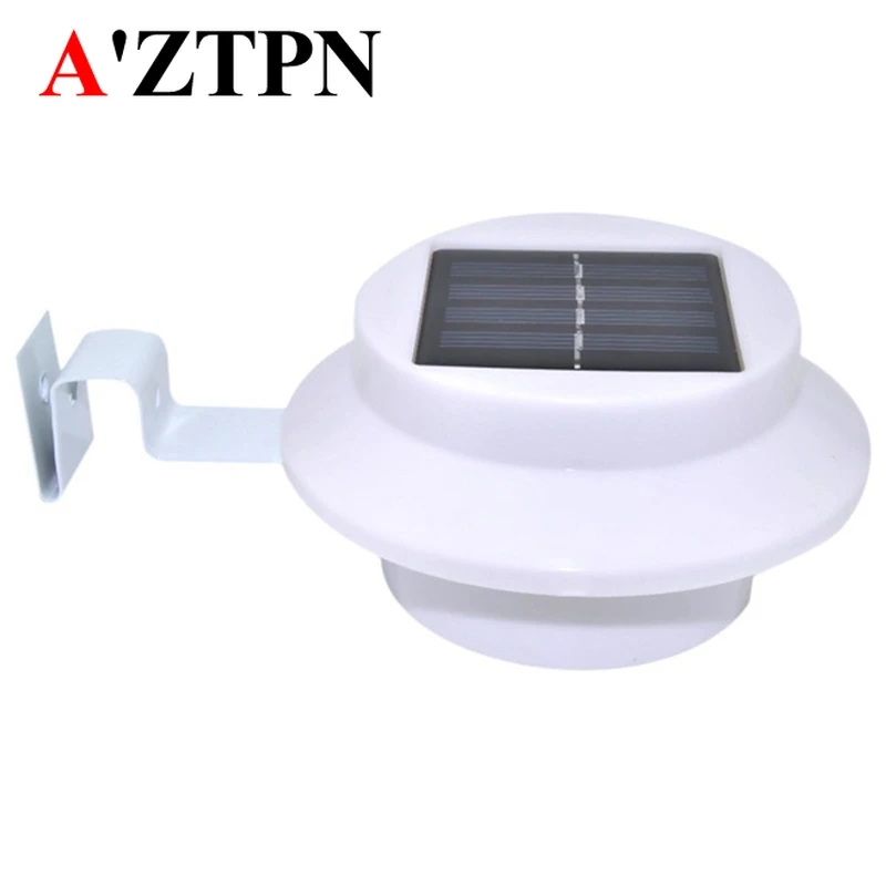 

3 LED Solar Powered Outdoor Lights Lamp Fence Gutter Roof Yard Wall Garden light Outdoor Lighting Led Solar Creations Path Light
