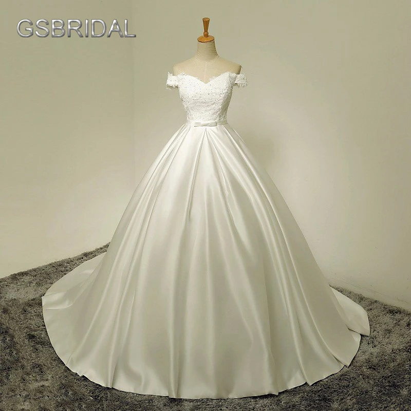 Vestidos Brancos 2017 Boho Vintage Wedding Dress Cap Sleeve Simple