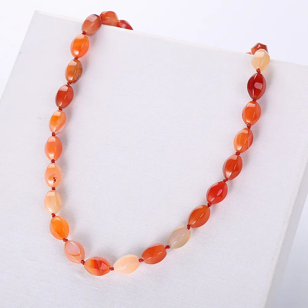 LBLS Ston Beads Necklace Natural Stone Necklaces for Women Necklaces Jewellery Boho Manmade Knotted Ethnic Bohemian Necklace (1)