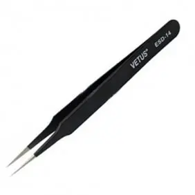

Original 50PCS Hot selling Original Anti Static ESD Tweezers ESD-14 Stainless Steel Tweezer