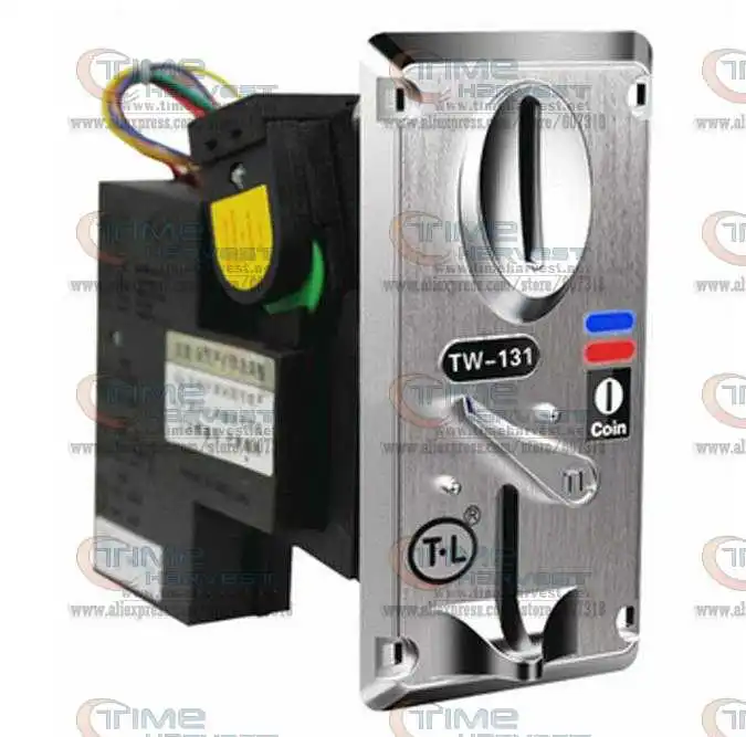 

2pcs Good quality 131 Coin mech Lateral type Coin acceptor advanced CPU comparable Coin selector for arcade game machine parts