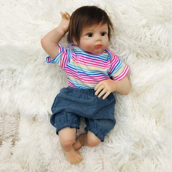 

50cm Silicone vinyl 20inch newborn baby reborn Boneca Alive Baby lol princess toddler Toys Child birthday Xmas Gift toy