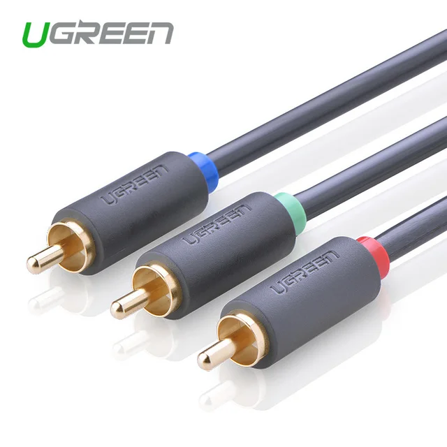 Cheap Ugreen high quality 3RCA to 3RCA YcbCr Audio Cable HDTV Cable for DVD TV 2m 3m Gold-Plated Cabo Free shipping Cheap Ugreen high quality 3RCA to 3RCA YcbCr Audio Cable HDTV Cable for DVD TV 2m 3m Gold-Plated Cabo Free shipping