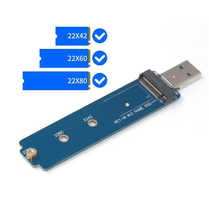 Новый SSD чехол LM903 USB3.1 на PCI-E NVME M.2 TYPE-A SSD жесткий диск коробка адаптера внешний защитный корпус для 2242/2260/2280 SSD