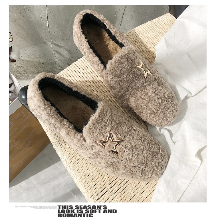 2018 Winter New Warm Flock Ankle Boots Flat Short Plush Snow Boots Women High Quality Slip-On Shoes Size 35-39 M8D256 (18)