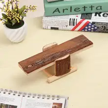 Натуральный Деревянный хомяк Seesaw 8," x 3" x 3,7"