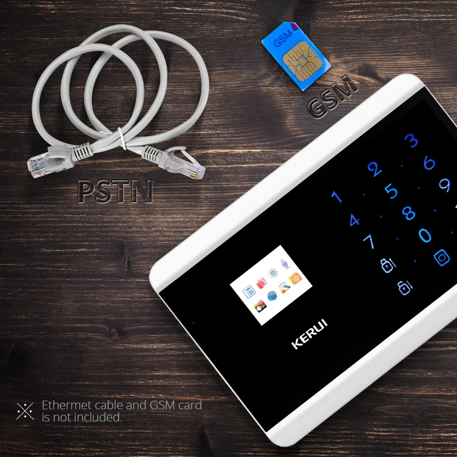 KERUI 433Mhz 8218G PSTN GSM Сигнализация Двойная сетевая сенсорная двойная система