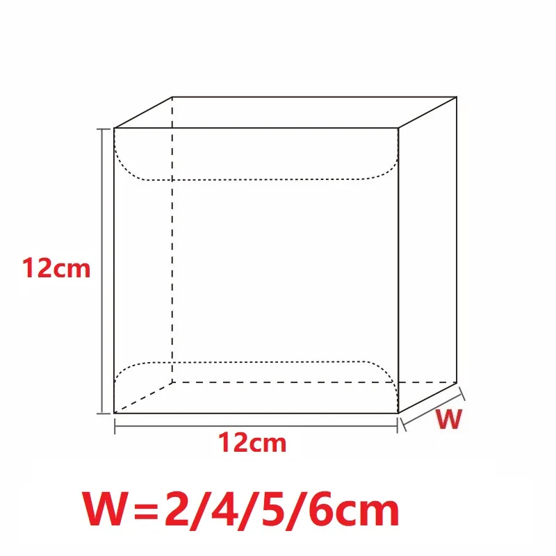 1111Hcm Clear Square Wedding Favor Transparent Waterproof Gift Box PVC Party Candy Bags Chocolate Toys Packaging Boxes  (7)
