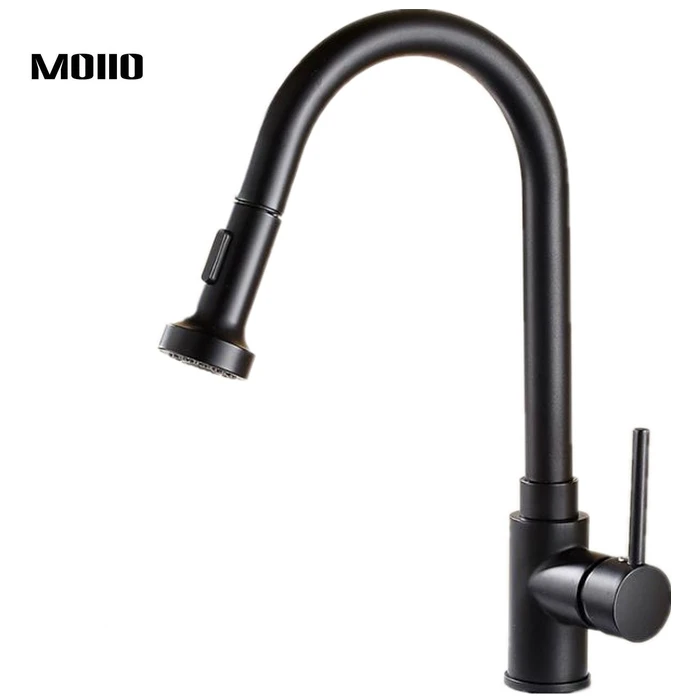 MOIIO Modern ORB Design Kitchen Faucet Single Hole Pull Down Spray Kitchen Sink Faucet Oil Rubbed Laundry Brass Mixer Tap MOIIO Modern ORB Design Kitchen Faucet Single Hole Pull Down Spray Kitchen Sink Faucet Oil Rubbed Laundry Brass Mixer Tap