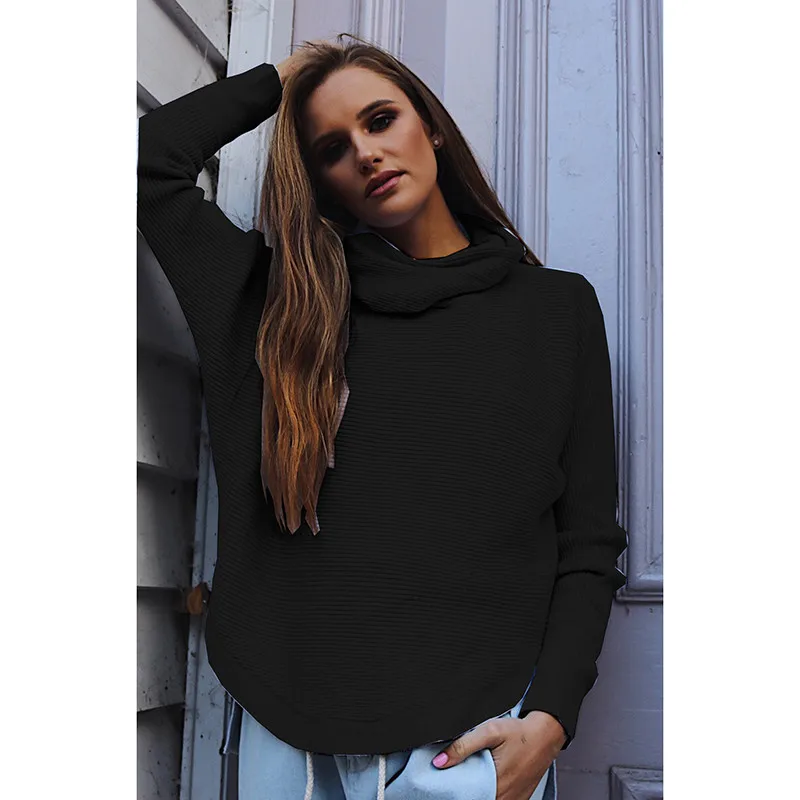Vintage Turtleneck Sweater Women Knitting Irregular Pullover Winter Long Sleeve Knitted Sweater Jumper Casual Pull Femme 201706