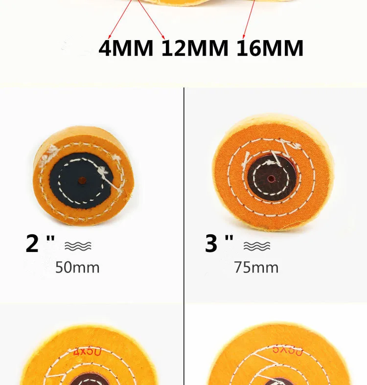 50-300 мм Золотое серебряное ювелирное зеркало полировочное колесо хлопок полировочное колесо 50 слоев полировальный диск