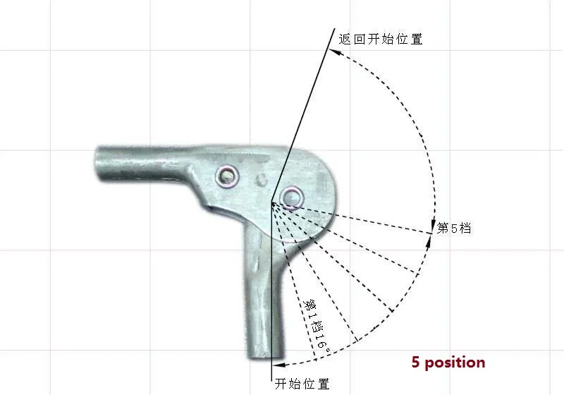 

2PCS/LOT Adjustable -90 to 90 Degrees Angle Adjuster Mechanism Hinge Hardware Sofa Chair Ratchet