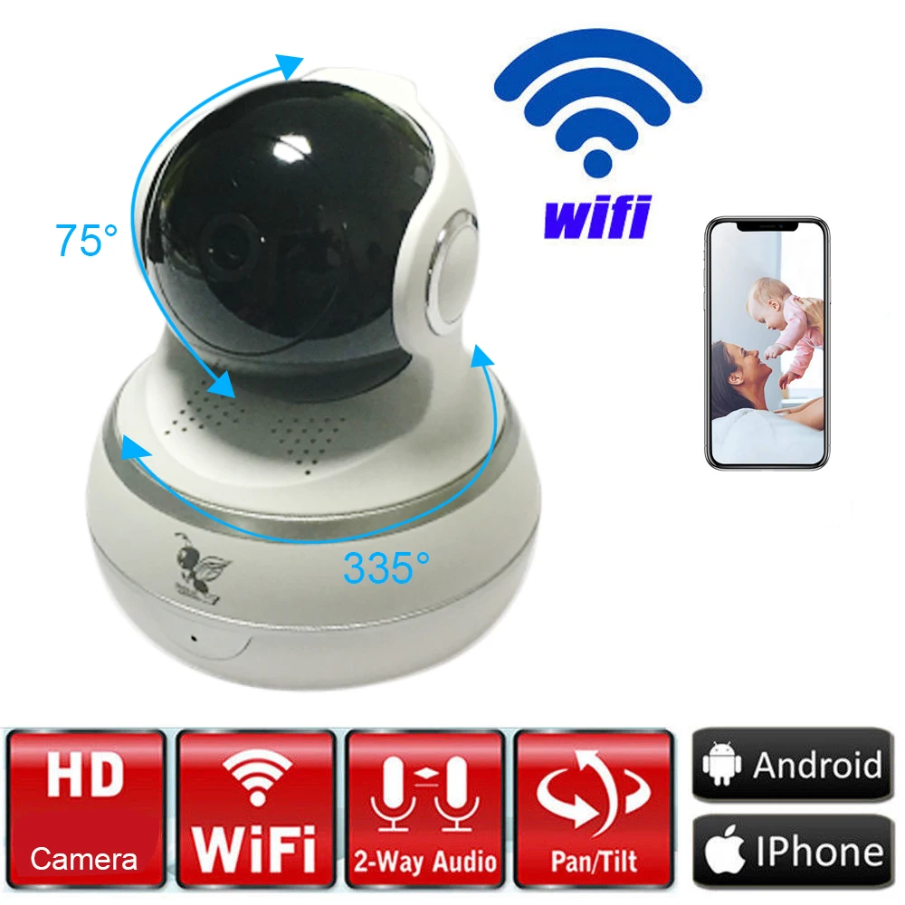 Full HD Домашний телеметрией Wi-Fi камера безопасности ночное видение CCTV Крытый