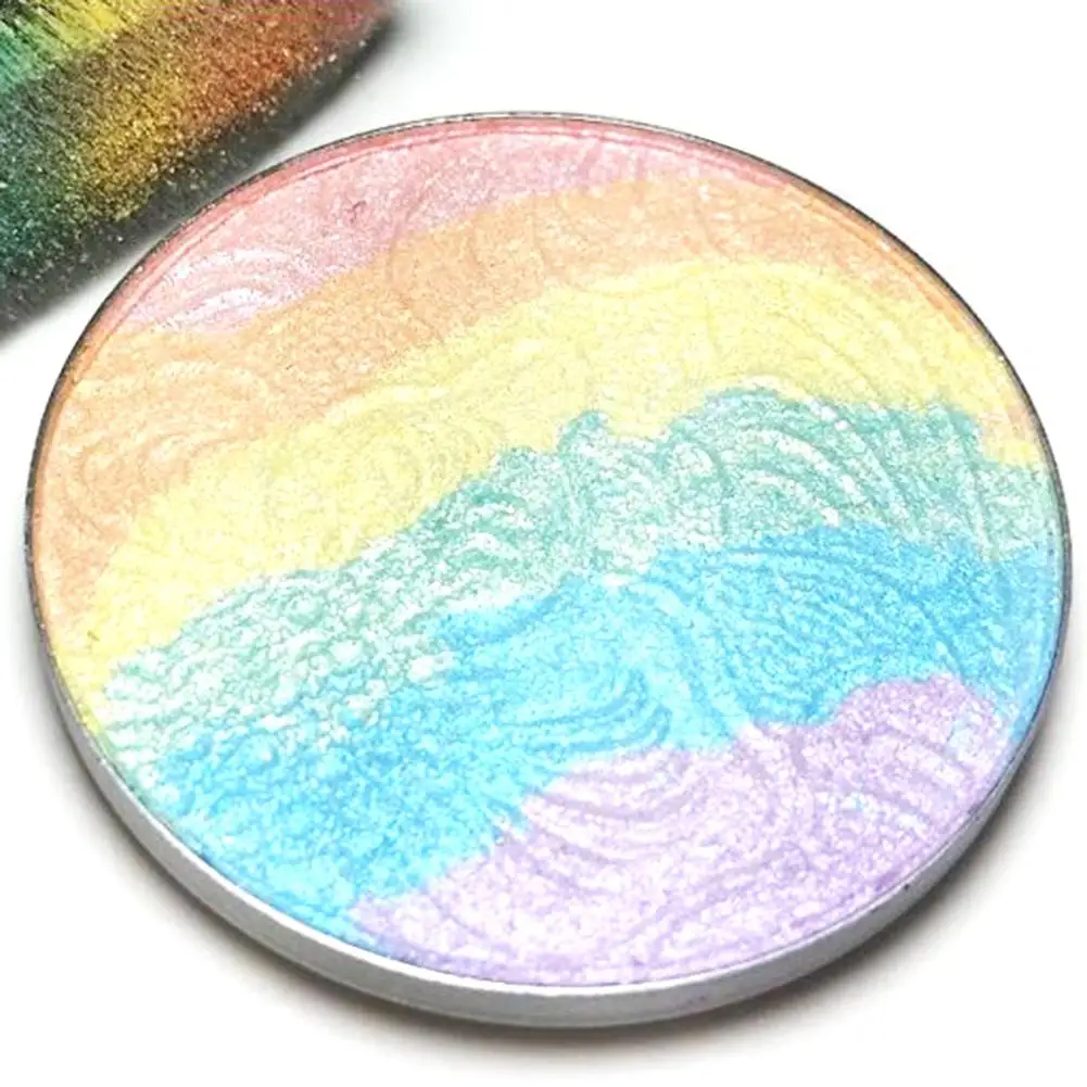 

HobbyLane Professional Rainbow Color Highlighter Blusher Eyeshadow Brighten Face Foundation Palette Highlighting Contour 627