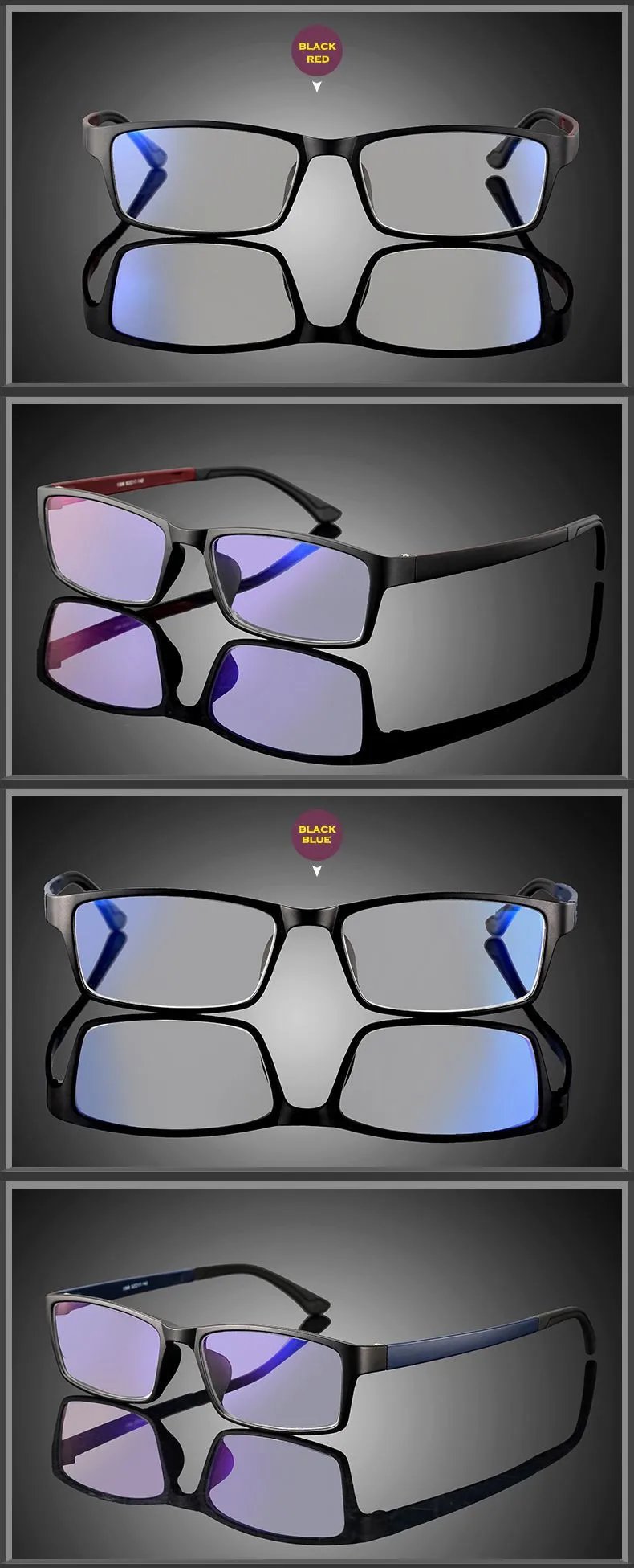 Компьютерные очки женские противоскользящие blue ray очки мужчины анти излучения оптические Очки кадра UV400 Spectables кадра 1308