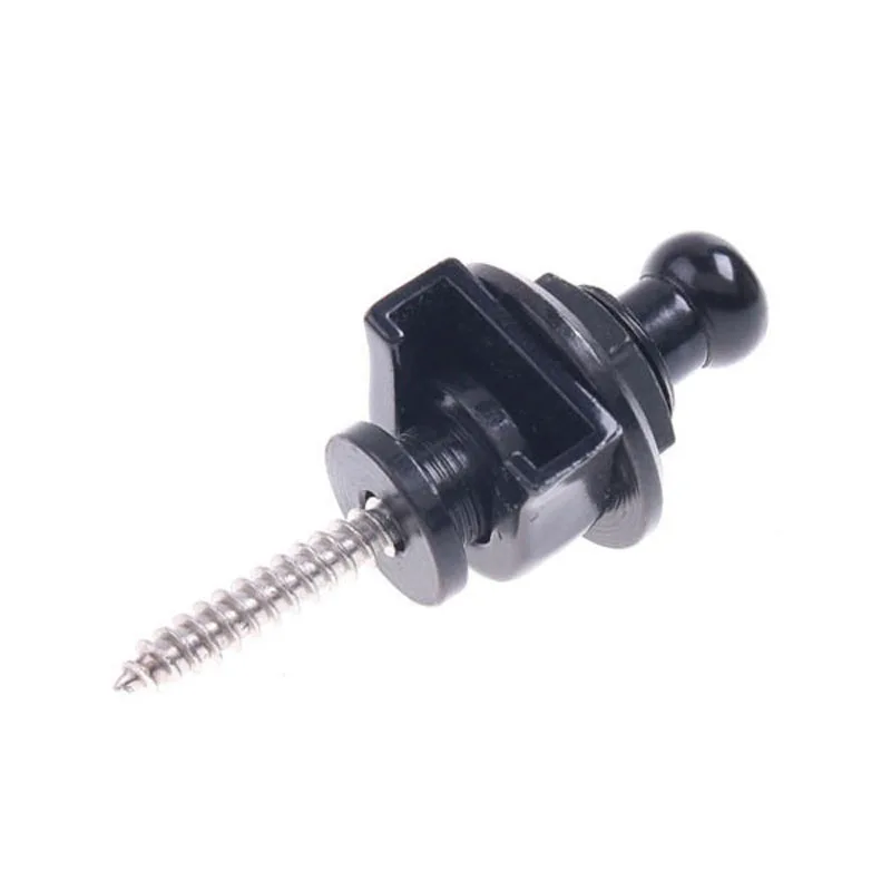 Guitar Strap Lock Button Schaller-Style Straplock for all Acoustic Electric Bass Guitarra - Color Chrome/Black Guitar Strap Lock Button Schaller-Style Straplock for all Acoustic Electric Bass Guitarra - Color Chrome/Black