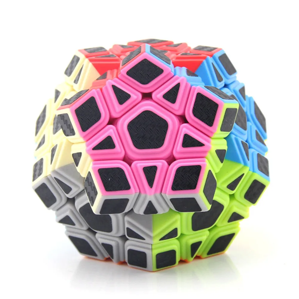 MOYU Углеволокно megaminxed Megaminx 3x3x3 головоломка волшебный куб быстрый ультра-Гладкий 3x3 скорость головоломка твист куб детские игрушки подарок