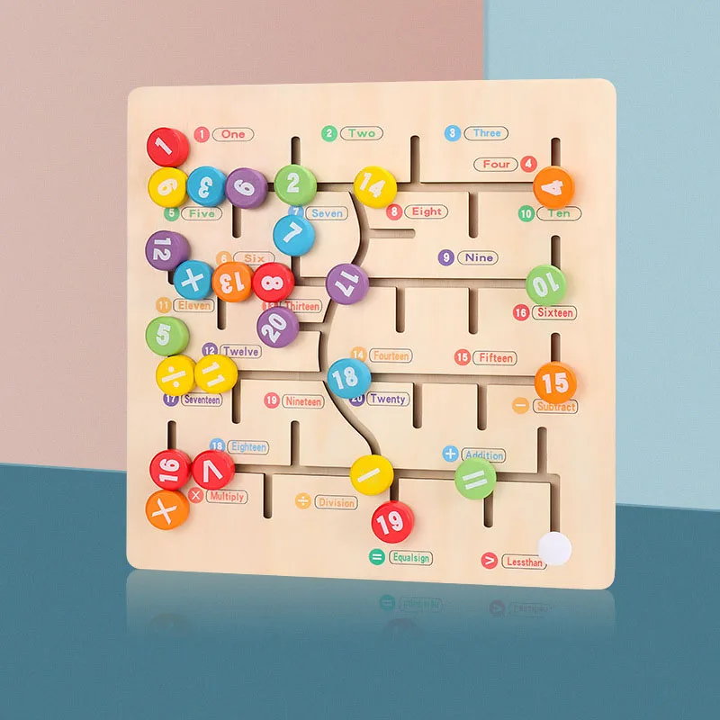 Детские игрушки дошкольные Деревянные игрушки Монтессори цифровая Математика Детские Ранние развивающие игрушки Обучающие приспособления математические игрушки для детей - Цвет: digital