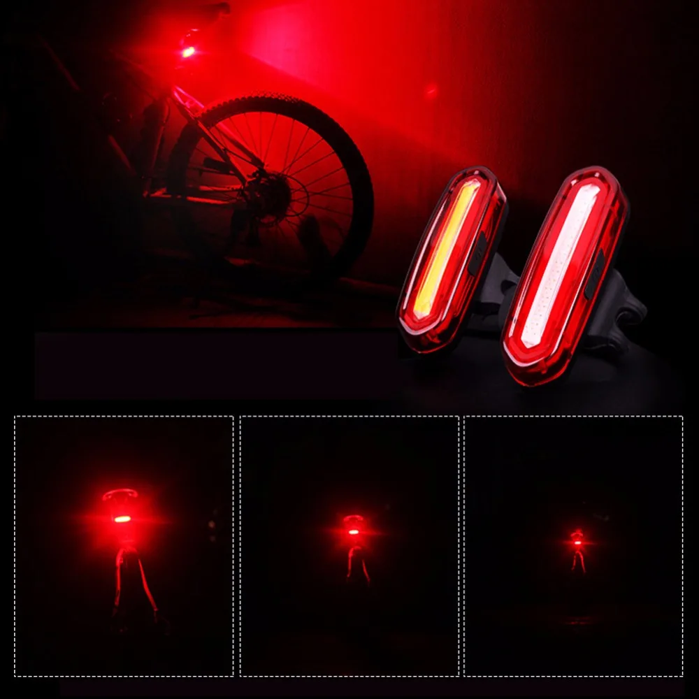 cheap LED Cycling Warning Light Bicycle Tail Light Rear Lamp MTB Bike Head Light Safety Riding Single Double Color Outdoor Flashlight