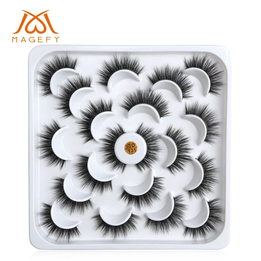 

New Style 10 Pairs Natural False Eyelashes 3d Mink Lashes Fake Lashes Long Makeup Eyelash Extension Mink Eyelashes for Beauty